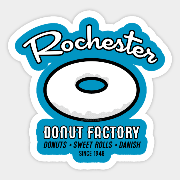 Rochester Donut Factory Sticker by Vandalay Industries